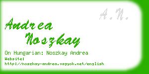 andrea noszkay business card